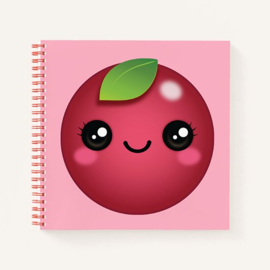 Carnet Kawaii Cranberry (Devant)