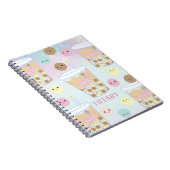 Carnet Kawaii Cute Rainbow Bubble Tapioca Pearl Thé au la (Côté Droit)