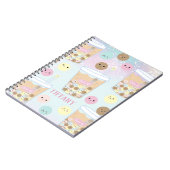 Carnet Kawaii Cute Rainbow Bubble Tapioca Pearl Thé au la (Côté gauche)