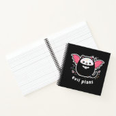 Carnet Kawaii Evil Plans Notebook avec Winged Kitty (Intérieur)