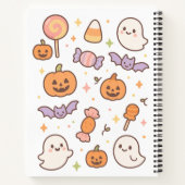 Carnet Kawaii Fantômes et Citrouilles d'Halloween (Dos)