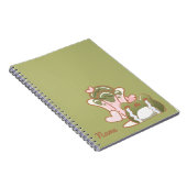 Carnet Kawaii Frog with Matcha Cake Personalized Note (Côté Droit)