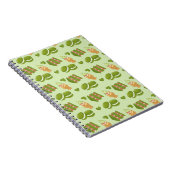 Carnet Kawaii Hand-Drawn Matcha Sweets Seamless Pattern (Côté Droit)