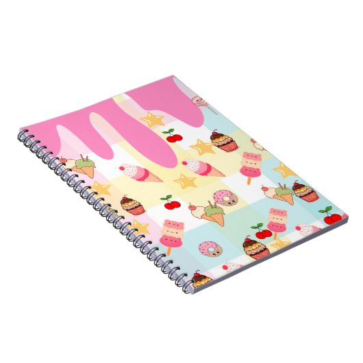 Carnet Kawaii Ice Cream & Drip Notebook (Côté Droit)