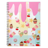 Carnet Kawaii Ice Cream & Drip Notebook (Devant)