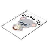 Carnet Kawaii Koala boit du thé Koalaty Boba (Côté gauche)
