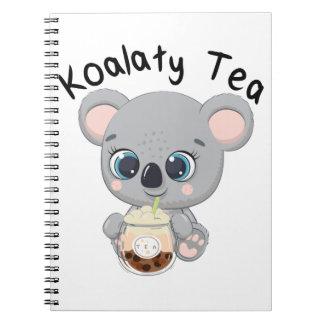 Carnet Kawaii Koala boit du thé Koalaty Boba