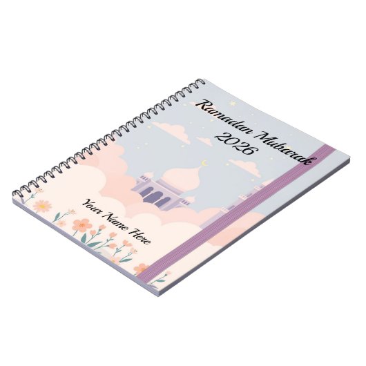 Carnet Kawaii Lilac Mosque Clouds (Côté gauche)