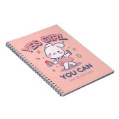 Carnet Kawaii mignon - Oui Fille ! (Côté Droit)
