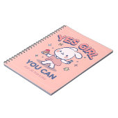 Carnet Kawaii mignon - Oui Fille ! (Côté gauche)