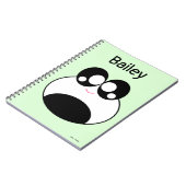 Carnet Kawaii Panda Frog Cute (Côté gauche)