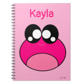 Carnet Kawaii Pink Frog Cute (Devant)