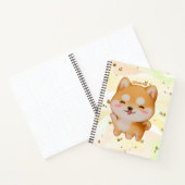 Carnet Kawaii Smiling Cartoon Style Shiba Inu (Intérieur)