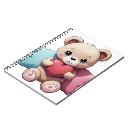 Carnet Kawaii Teddy Bear (Côté gauche)