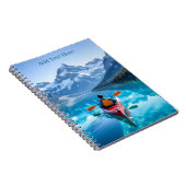 Carnet Kayak dans les montagnes personnalisé (Côté Droit)