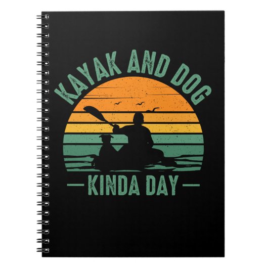 Carnet Kayak et Chien Kinda Day (Devant)