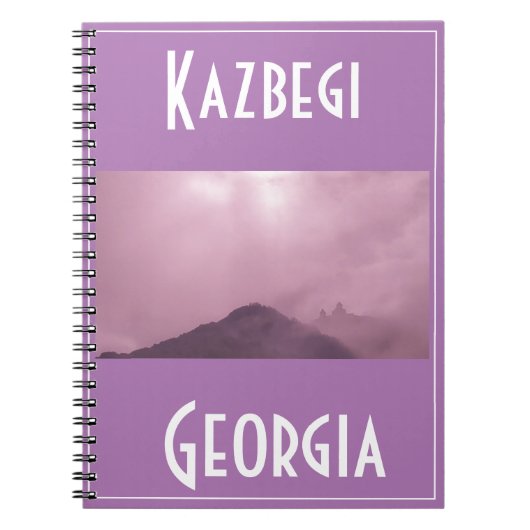 Carnet Kazbegi Stepantsminda Géorgie Caucuses Montagnes (Devant)