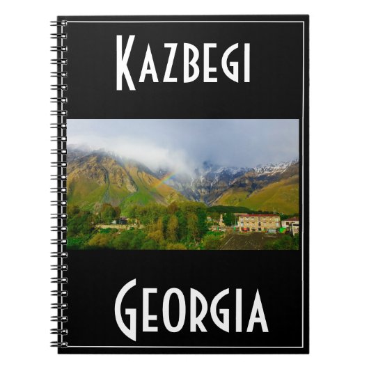 Carnet Kazbegi Stepantsminda Géorgie Caucuses Montagnes (Devant)