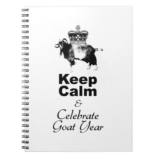 Carnet Keep Calm and Celebrate Goat Year 2027 NB1 (Devant)
