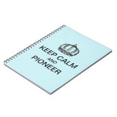 CARNET KEEP CALM AND PIONEER PAPER PLATES (Côté gauche)