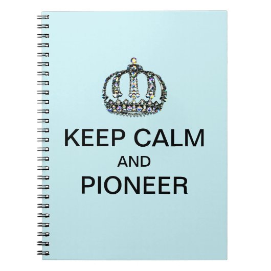 CARNET KEEP CALM AND PIONEER PAPER PLATES (Devant)