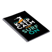 Carnet Keep Calm and Surf On Surfer Love Surfing (Côté Droit)