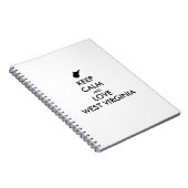 Carnet KEEP CALM et LOVE WEST VIRGINIA (Côté Droit)