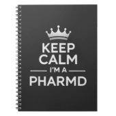 Carnet Keep Calm I’m a PharmD Funny Pharmacy (Devant)