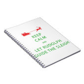 Carnet Keep Calm Let Rudolph Guide Sleigh (Côté Droit)