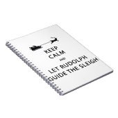 Carnet Keep Calm Let Rudolph Guide Sleigh (Côté Droit)
