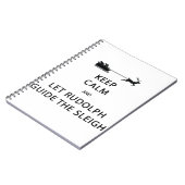 Carnet Keep Calm Let Rudolph Guide Sleigh (Côté gauche)