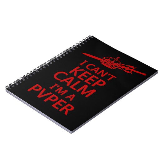 Carnet Keep Calm PvP Gamer Notebook (Côté gauche)