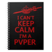 Carnet Keep Calm PvP Gamer Notebook (Devant)