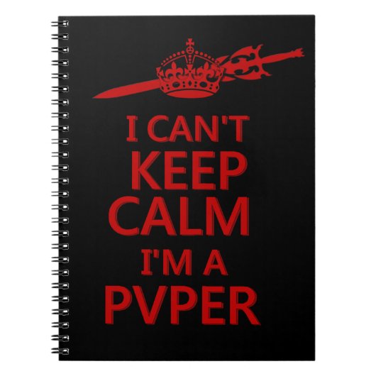 Carnet Keep Calm PvP Gamer Notebook (Devant)