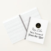Carnet Keep calm. Restez Concentrés. Passez L'Examen Bar. (Intérieur)