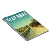Carnet "Keep going" vintage photo of a road (Côté Droit)