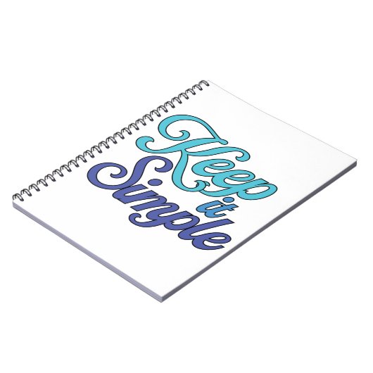 Carnet Keep It Simple Notebook (Blue) (Côté gauche)