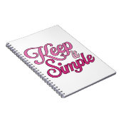 Carnet Keep It Simple Notebook (Pink) (Côté Droit)