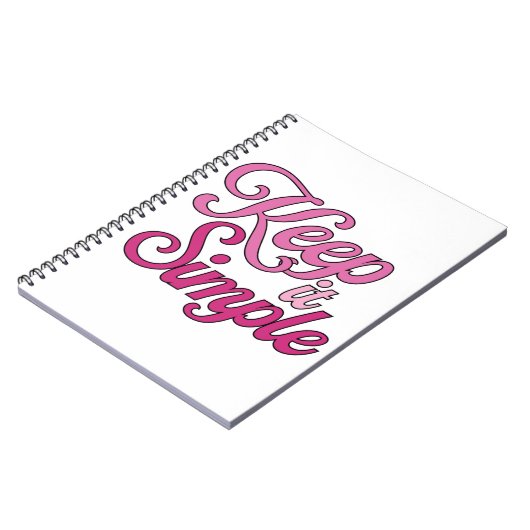 Carnet Keep It Simple Notebook (Pink) (Côté gauche)