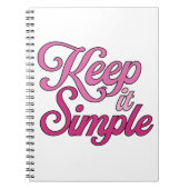 Carnet Keep It Simple Notebook (Pink) (Devant)