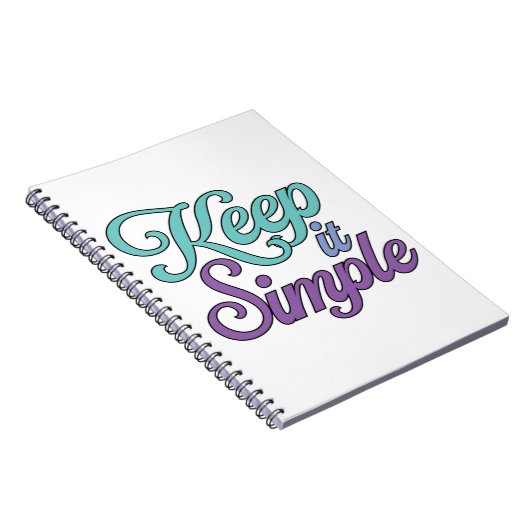 Carnet Keep It Simple Notebook (Purple) (Côté Droit)