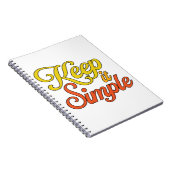 Carnet Keep It Simple Notebook (Yellow) (Côté Droit)