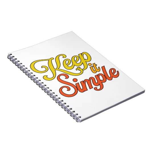 Carnet Keep It Simple Notebook (Yellow) (Côté Droit)