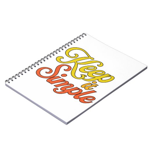 Carnet Keep It Simple Notebook (Yellow) (Côté gauche)
