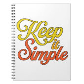 Carnet Keep It Simple Notebook (Yellow) (Devant)