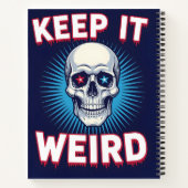 Carnet Keep It Weird Skull (Dos)