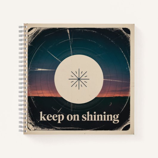 Carnet Keep On Shining (Devant)