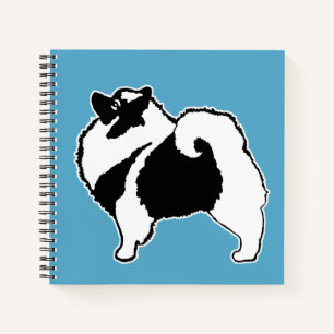 Carnet Keeshond Graphics - Cute Original Chig Art