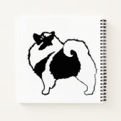 Carnet Keeshond Graphics - Cute Original Chig Art (Dos)