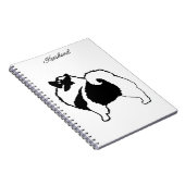 Carnet Keeshond Graphics - Cute Original Chig Art (Côté Droit)